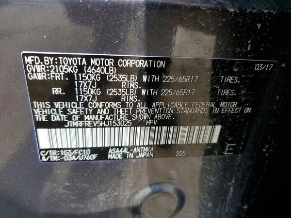 2017 TOYOTA RAV4 XLE