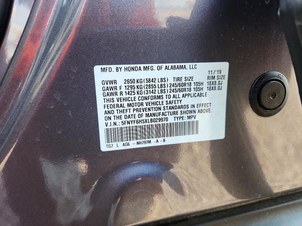 2020 HONDA PILOT