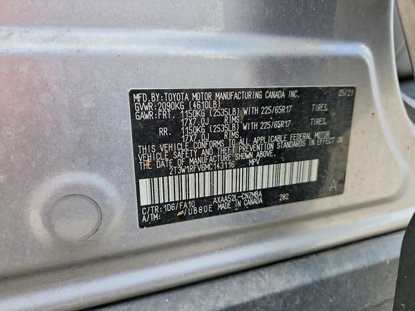 2021 TOYOTA RAV4 XLE