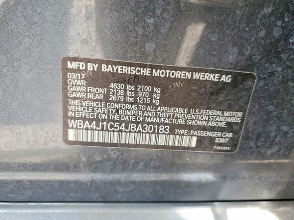 2018 BMW 430I Gran Coupe