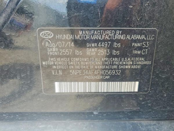 2015 HYUNDAI SONATA