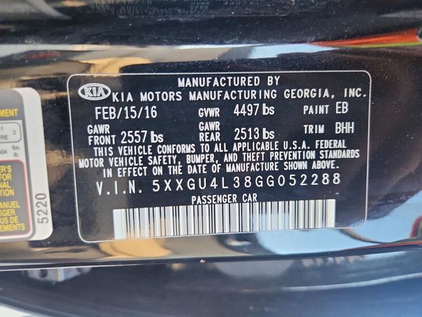 2016 KIA OPTIMA