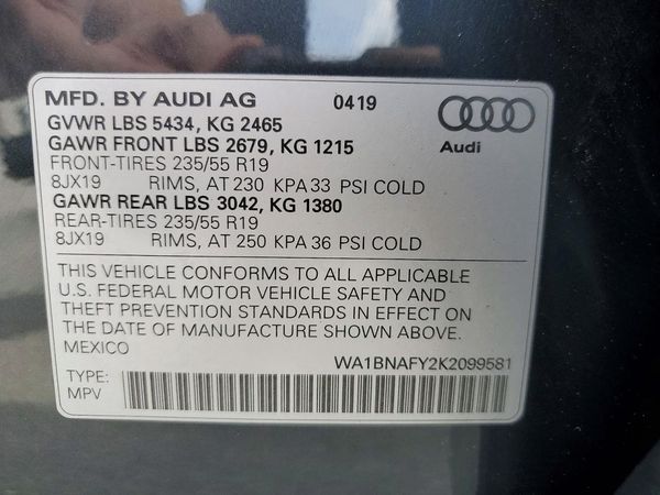 2019 AUDI Q5 quattro Premium Plus