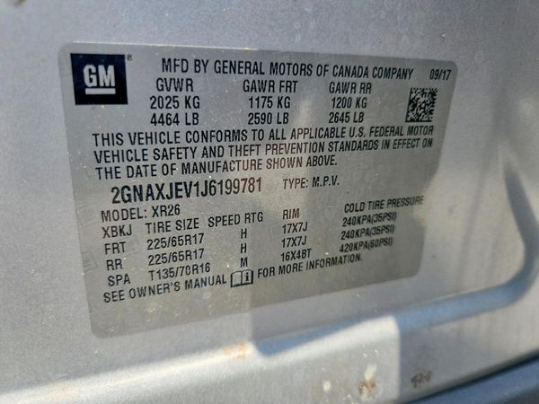 2018 CHEVROLET EQUINOX LT (1LT)