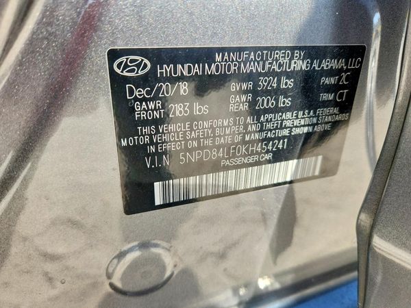 2019 HYUNDAI ELANTRA