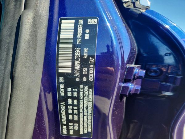 2020 ALFA ROMEO GIULIA TI AWD