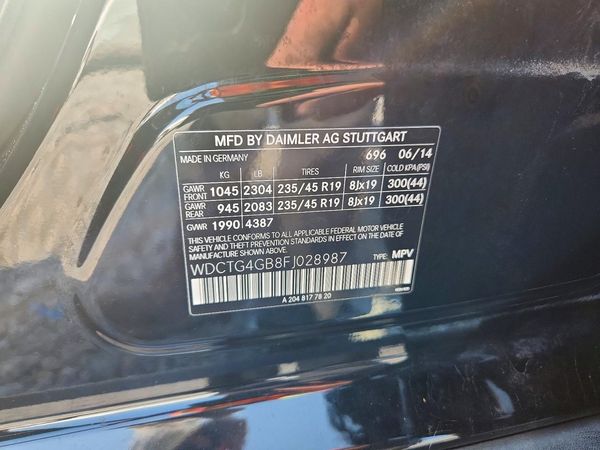 2015 MERCEDES-BENZ GLA GLA250 4-MATIC