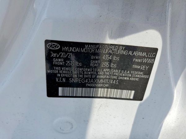 2021 HYUNDAI SONATA SE