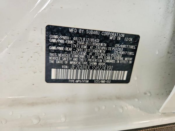 2025 SUBARU CROSSTREK