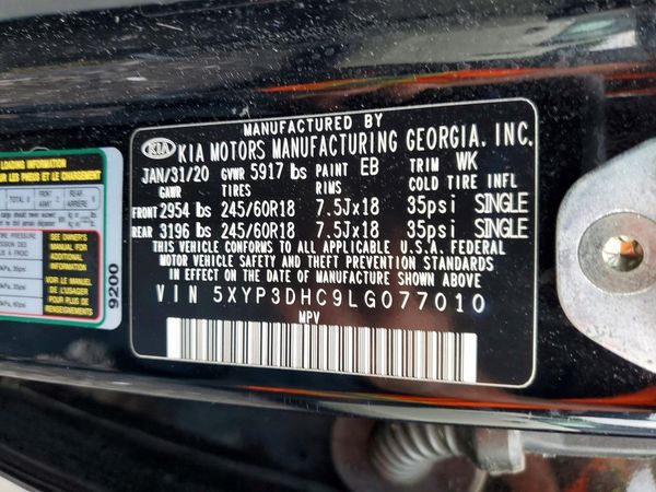 2020 KIA TELLURIDE EX