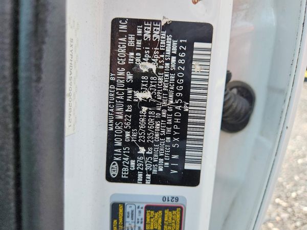 2016 KIA SORENTO EX