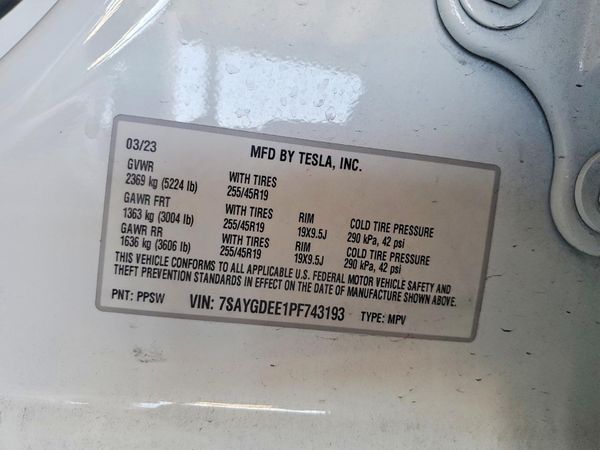 2023 TESLA MODEL Y