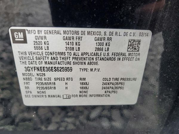 2014 CADILLAC SRX Luxury