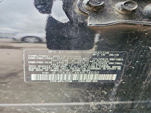 2019 SUBARU FORESTER Sport+ES+SMART