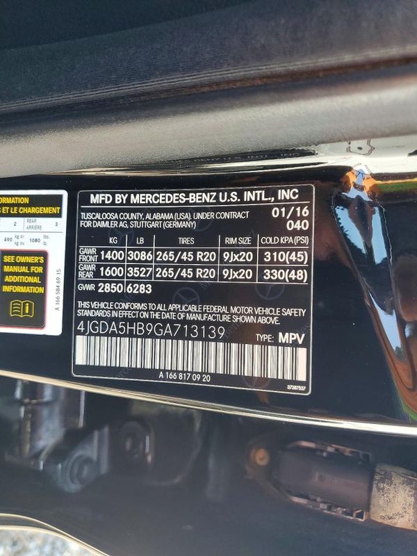 2016 MERCEDES-BENZ GLE