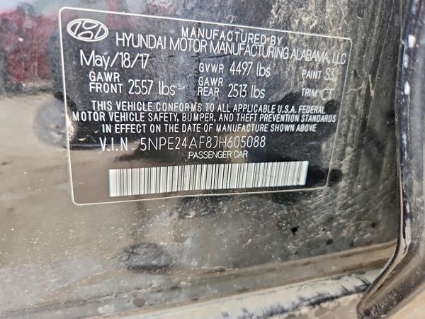 2018 HYUNDAI SONATA SE, Eco