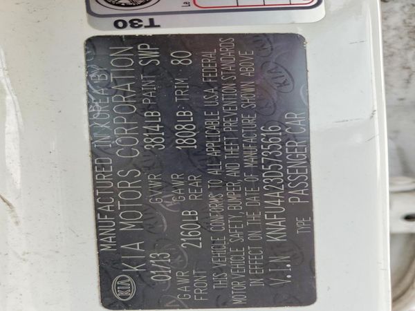 2013 KIA FORTE EX