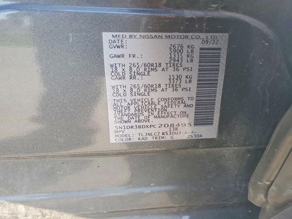 2023 NISSAN PATHFINDER SV