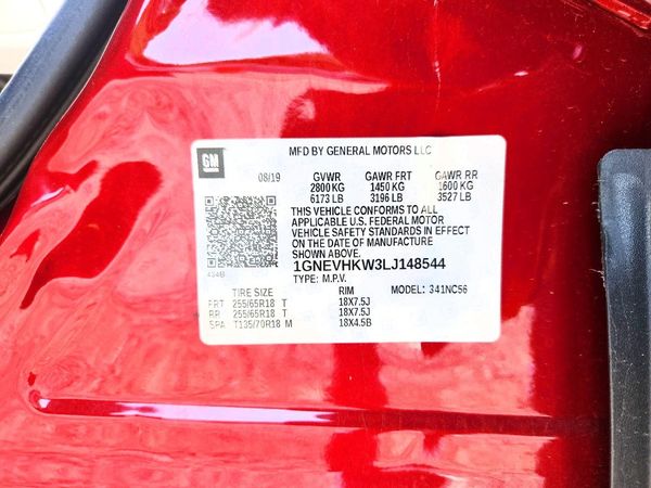 2020 CHEVROLET TRAVERSE LT