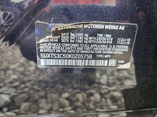 2019 BMW X3 M40i