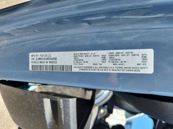 2021 RAM PROMASTER 3500