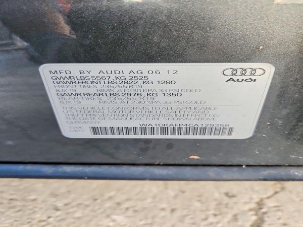 2012 AUDI Q5 Premium Plus