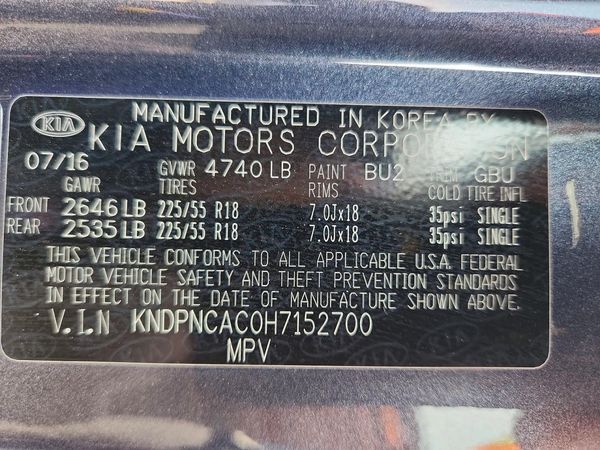 2017 KIA SPORTAGE EX