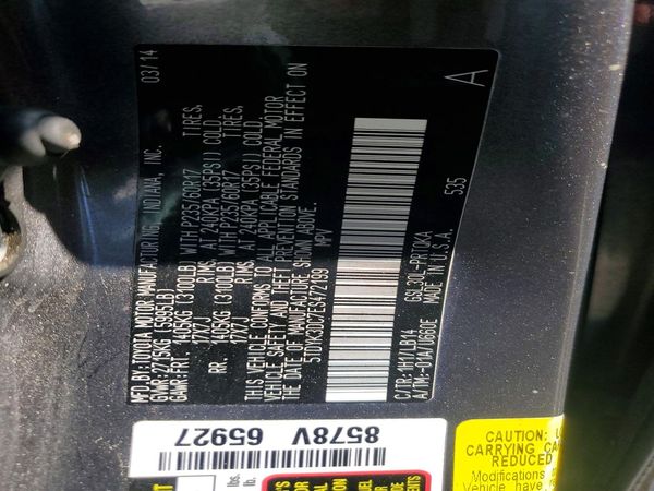 2014 TOYOTA SIENNA