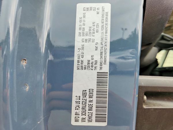 2020 RAM PROMASTER 3500 VF