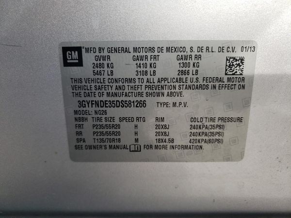 2013 CADILLAC SRX