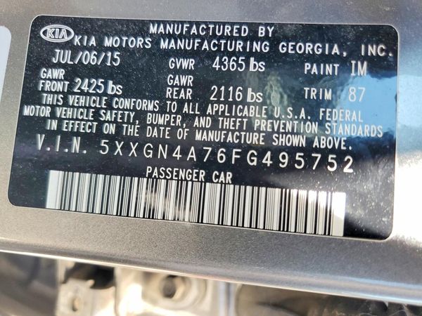 2015 KIA OPTIMA