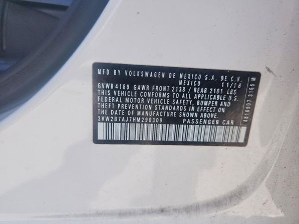 2017 VOLKSWAGEN JETTA