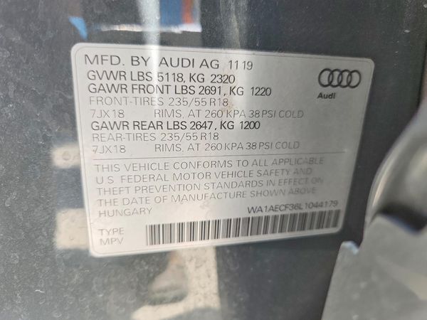 2020 AUDI Q3
