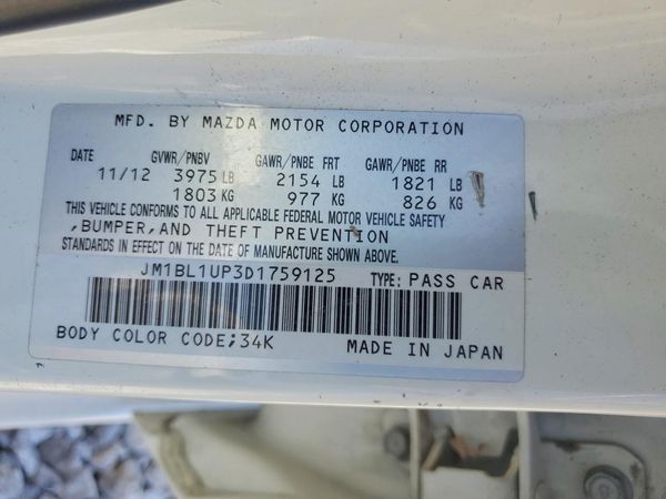 2013 MAZDA 3 Sport/GX