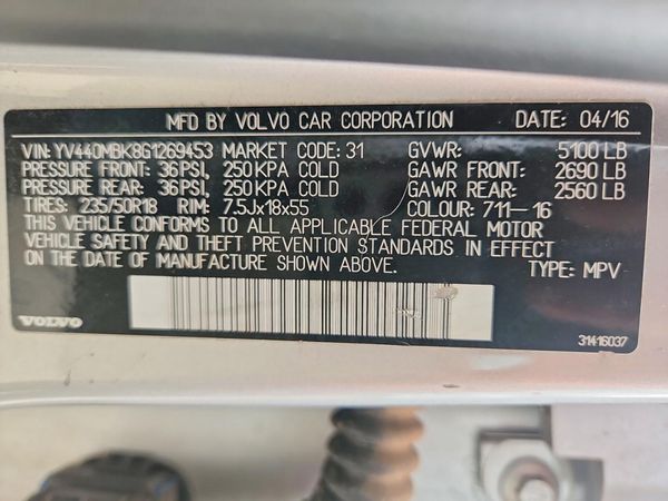 2016 VOLVO XC70