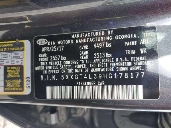 2017 KIA OPTIMA