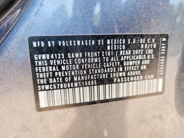 2019 VOLKSWAGEN JETTA