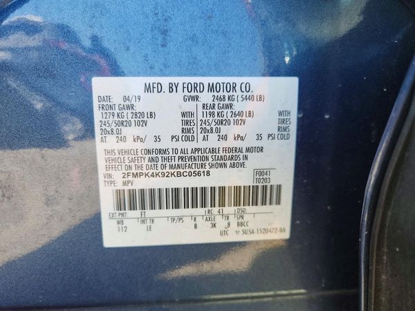 2019 FORD EDGE Titanium