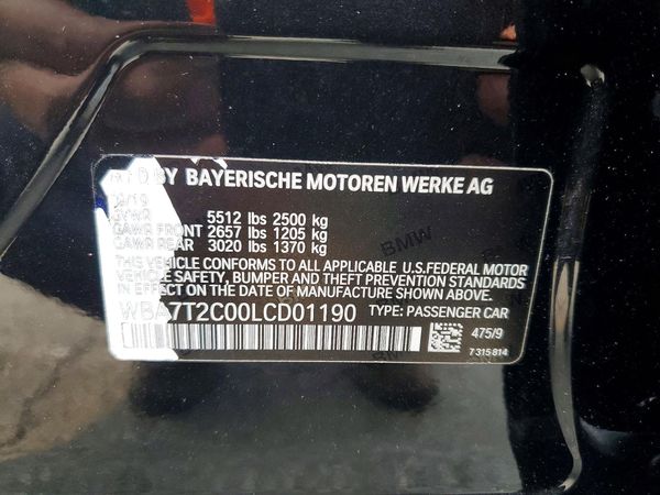 2020 BMW 740