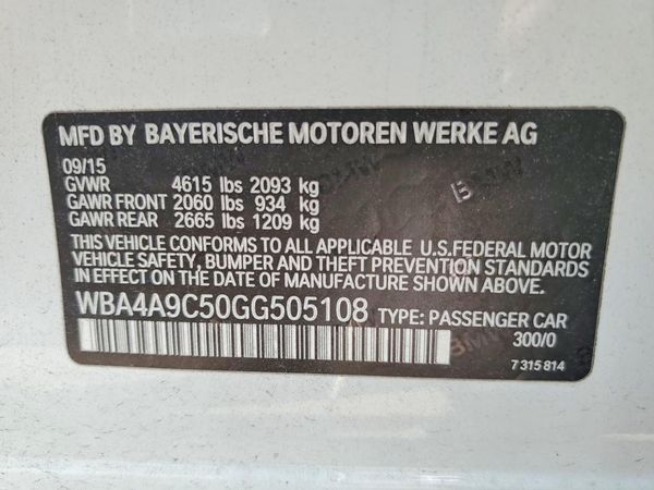 2016 BMW 428 GC