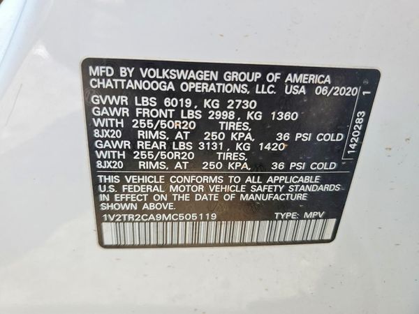 2021 VOLKSWAGEN ATLAS 4Motion SEL Premium