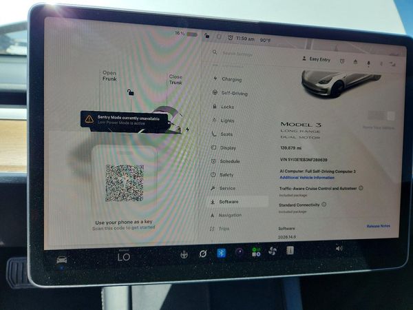 2022 TESLA MODEL 3 — ODOM