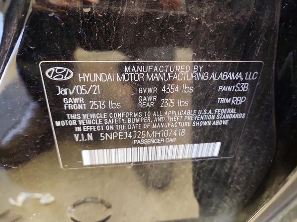 2021 HYUNDAI SONATA