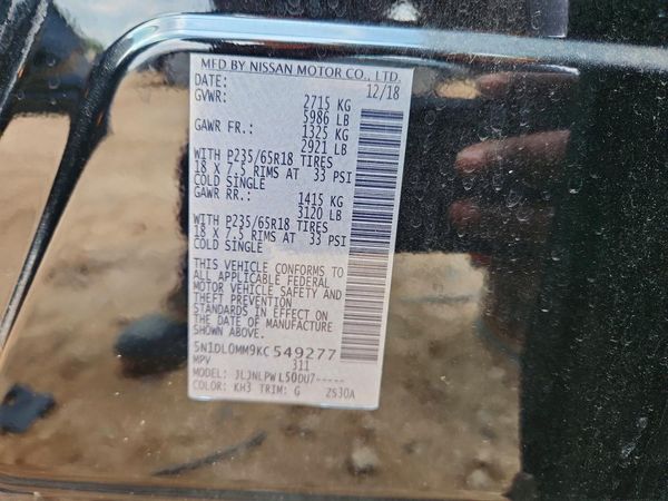 2019 INFINITI QX60