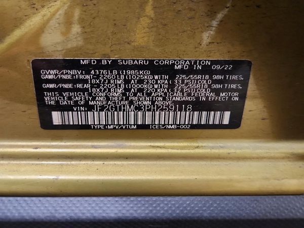 2023 SUBARU CROSSTREK