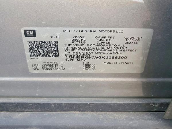 2019 CHEVROLET TRAVERSE LT