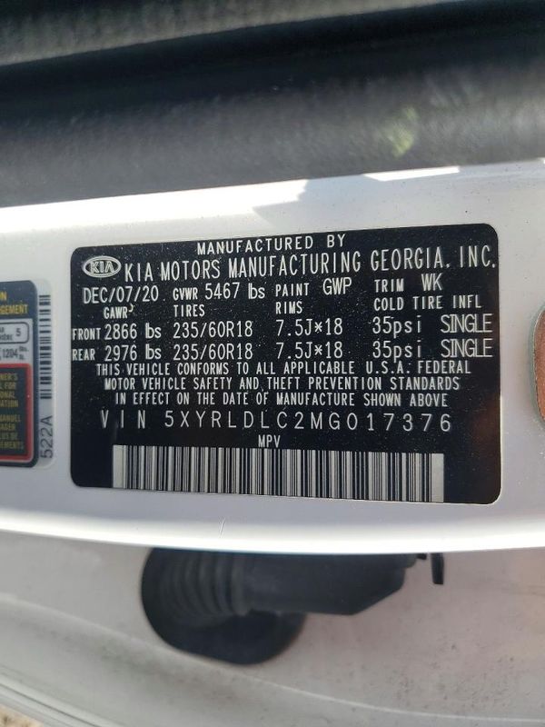 2021 KIA SORENTO S