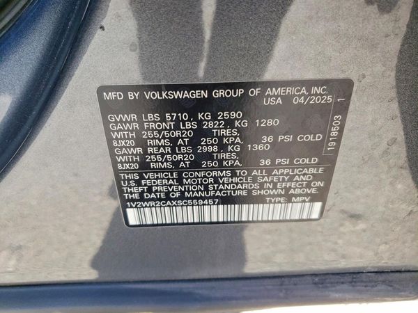 2025 VOLKSWAGEN ATLAS SE