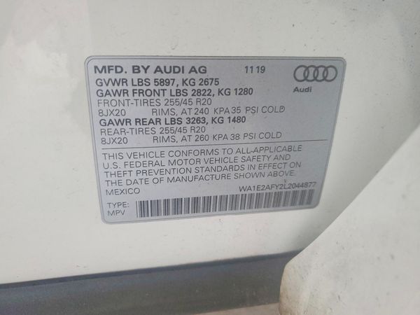 2020 AUDI Q5 E