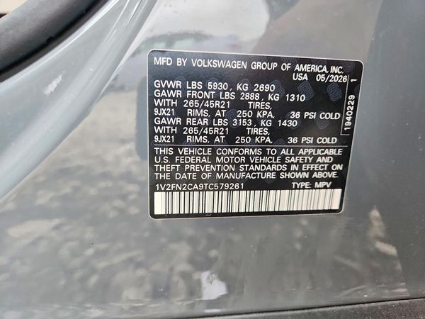 2026 VOLKSWAGEN ATLAS